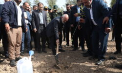 پویش نهال کاری «جان ایران»  در اولین روز از هفته منابع طبیعی با کاشت نهال توسط مردم و مسئولان در سراسر استان برگزار شد