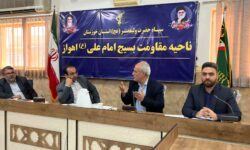 نشست اتاق فکر سلامت  با حضور اعضای کارگروه و  علی قیاص وند رئیس مجمع بسیجیان ناحیه امام علی  (ع) اهواز