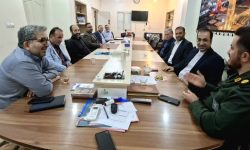 نشست هیئت رئیسه مجمع بسیجیان ناحیه امام علی(ع) اهواز با رئیس مجمع عالی بسیجیان خوزستان